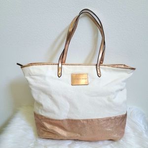 Victoria's Secret tote bag purse gold